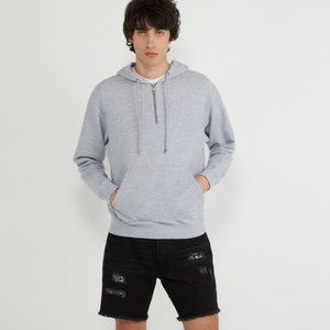 NWT The Kooples grey hoodie half zip